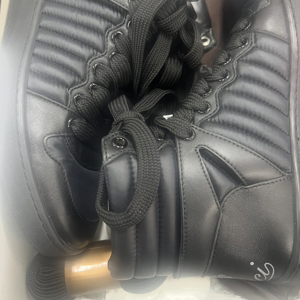Gucci Hudson Black Padded High Top Sneakers Shoes Women’s U.S. 7.5-8 / 37 G